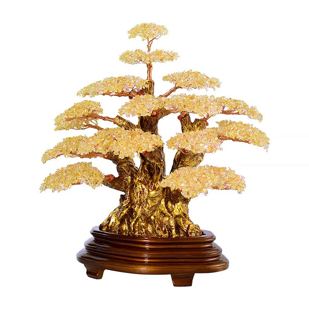 Natural Crystal Bonsai Money Tree for Good Luck, Wealth & Prosperity - Feng Shui Home & Office Decor, Spiritual Gift, Chakra Healing | Perfect for Meditation Spaces, Housewarming & Business Opening Gifts
