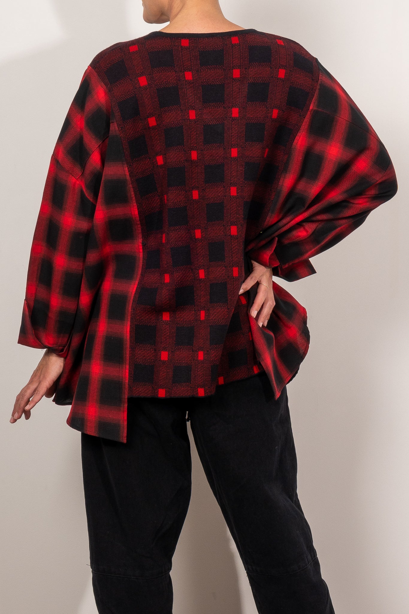 M.A. Dainty Checkers Women's Tops - Stylish Checkered Blouse for Casual Wear & Office Outfits | Perfect for Everyday Fashion and Work Attire