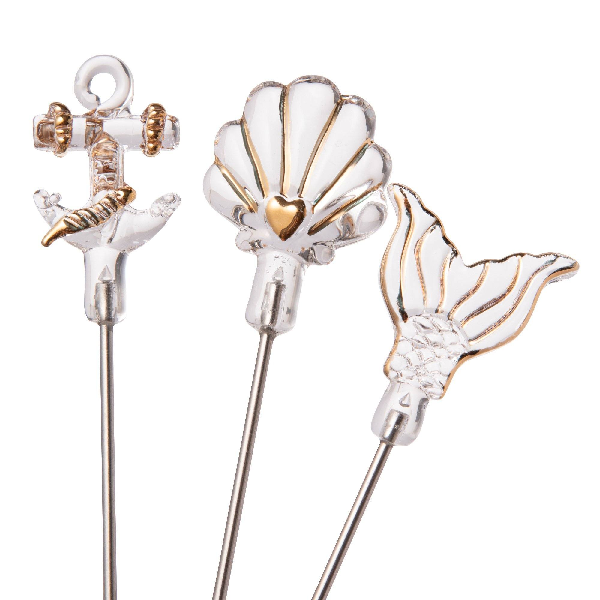 5Pcs Mermaid Tail Hair Picks Set - Perfect for Beach Parties, Bridal Hair Accessories, and Boho Hairstyles