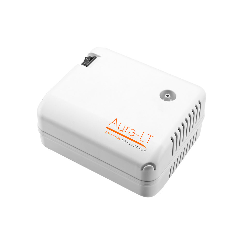 Aura Lt Portable Aerosol Machine with 1 Reusable & 1 Disposable Nebulizer Kit - Compact Nebulizer for Home, Travel & Respiratory Therapy