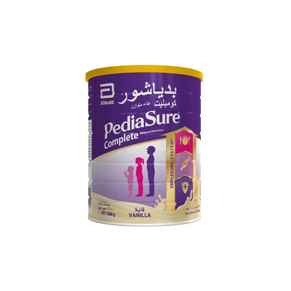 PediaSure Complete Peptrigro Stage 2+ Vanilla Flavor Growing Up Milk Formula for Kids Ages 2-10 Years - 1600g | Supports Healthy Growth & Development for Active Children