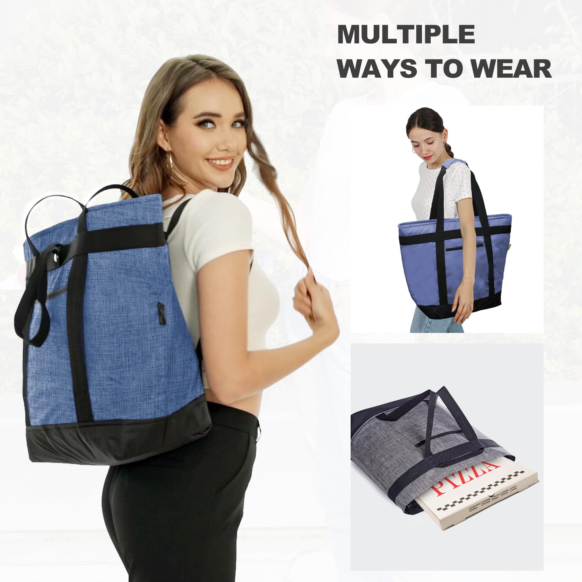 BeeGreen Insulated Cooler Bag - Leakproof Freezer Tote for Groceries & Food Delivery | Picnic & Camping Essential