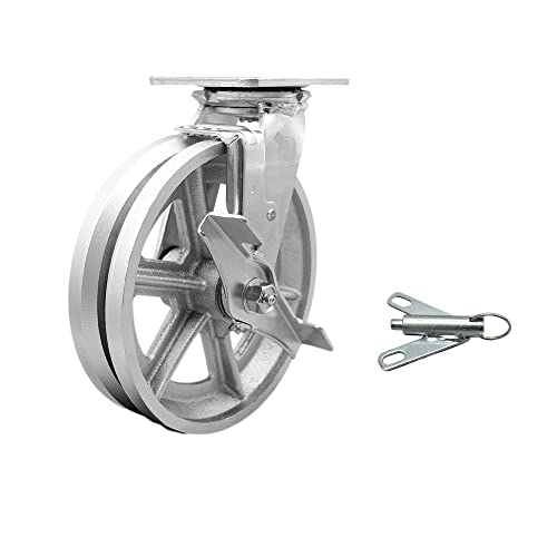 Swivel - Brake & Bolt on Swivel Lock - Silver