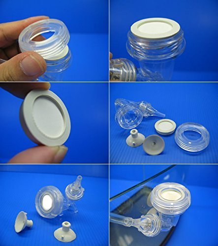 3 in 1 CO2 Diffuser Bubble Counter Check Valve for Aquarium Plants - 20mm (M) Clear - Perfect for Freshwater Fish Tanks & Aquatic Plant Growth
