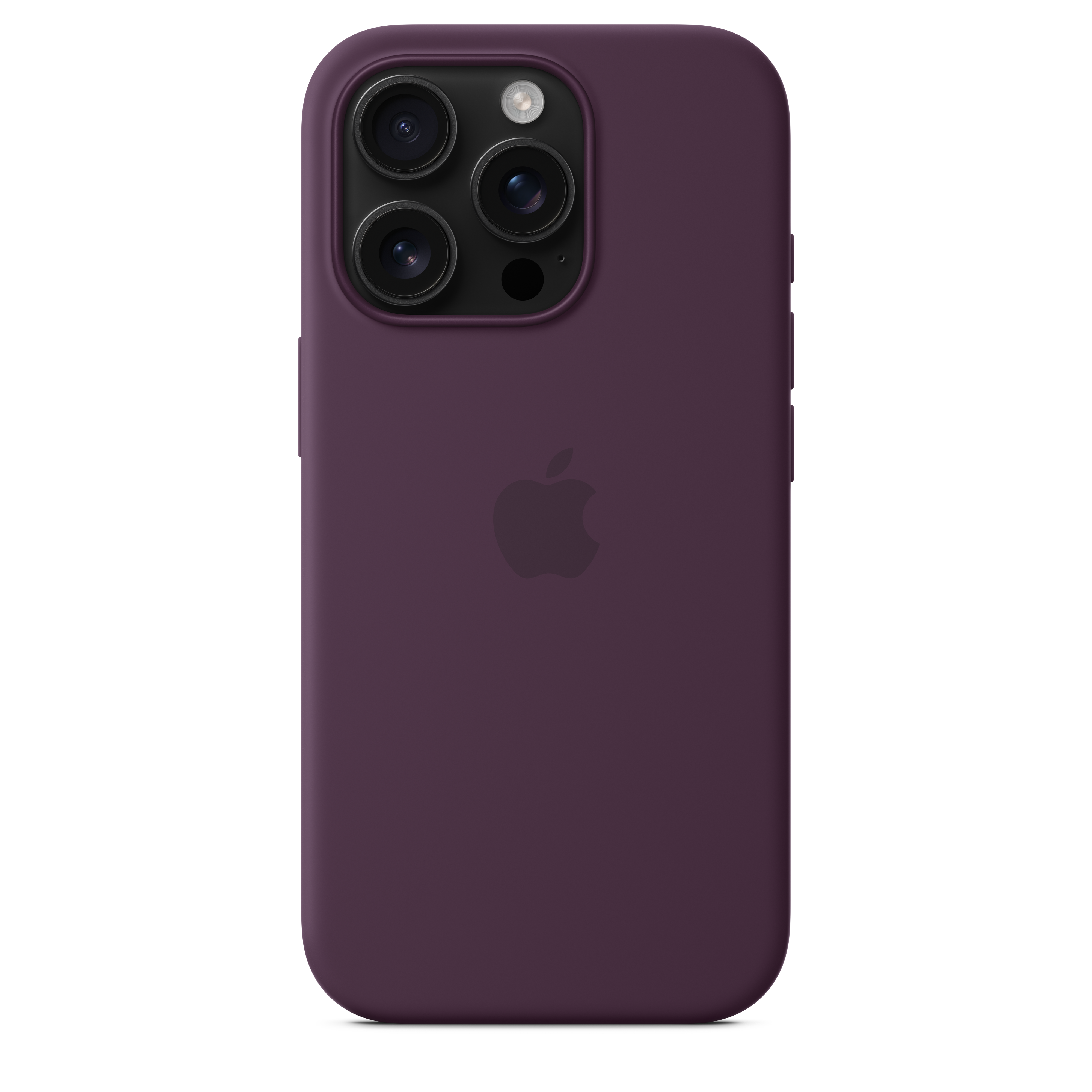 Magnetic Silicone Case with MagSafe for iPhone 16 Pro - Plum Color | Slim Protective Cover for Everyday Use & Wireless Charging