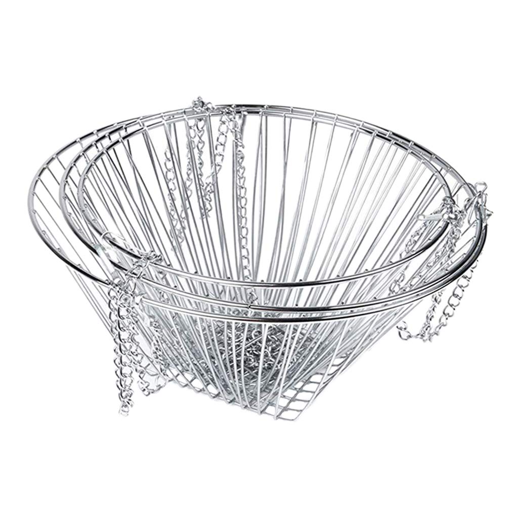 FAKEME Detachable 3-Tier Hanging Fruit Basket - Heavy Duty Wire Vegetable & Food Storage Organizer for Kitchen, Pantry, Countertop - Perfect for Storing Fruits, Vegetables, Plants & Household Items