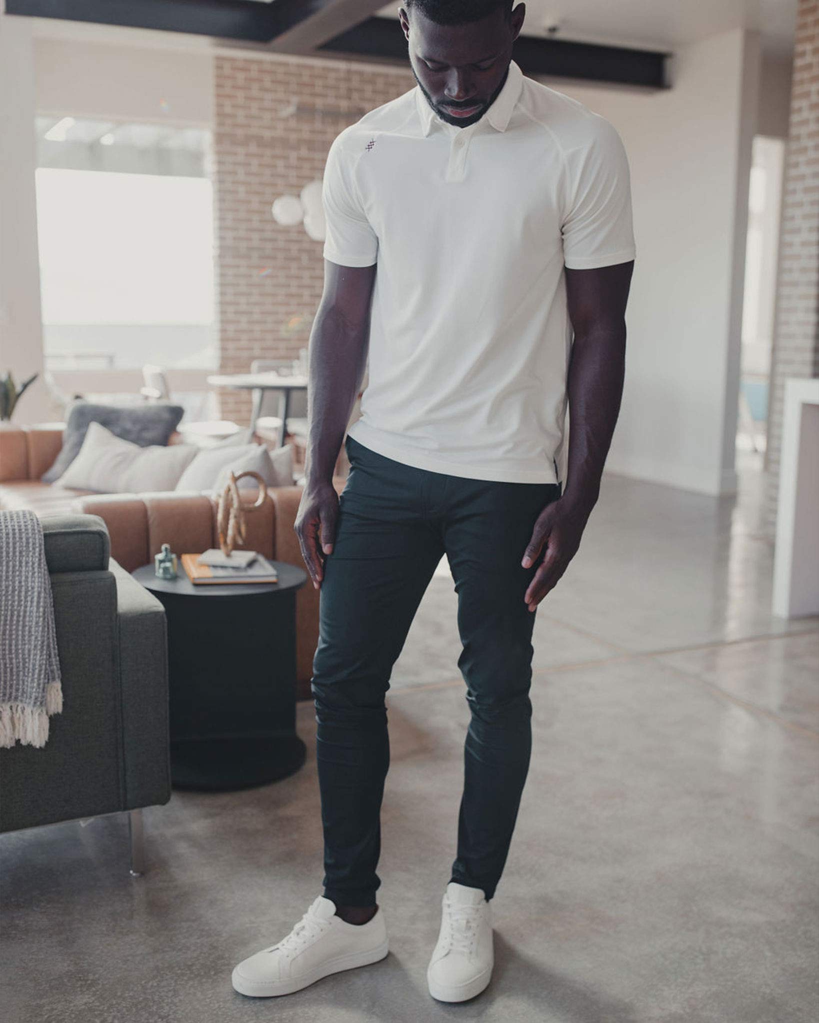 Rhone Commuter Skinny Men's Pants - Ultra Slim-Fit Stretch Dress Pants for Work | Wrinkle Resistant & Comfortable | Perfect for Office, Business Travel & Formal Occasions