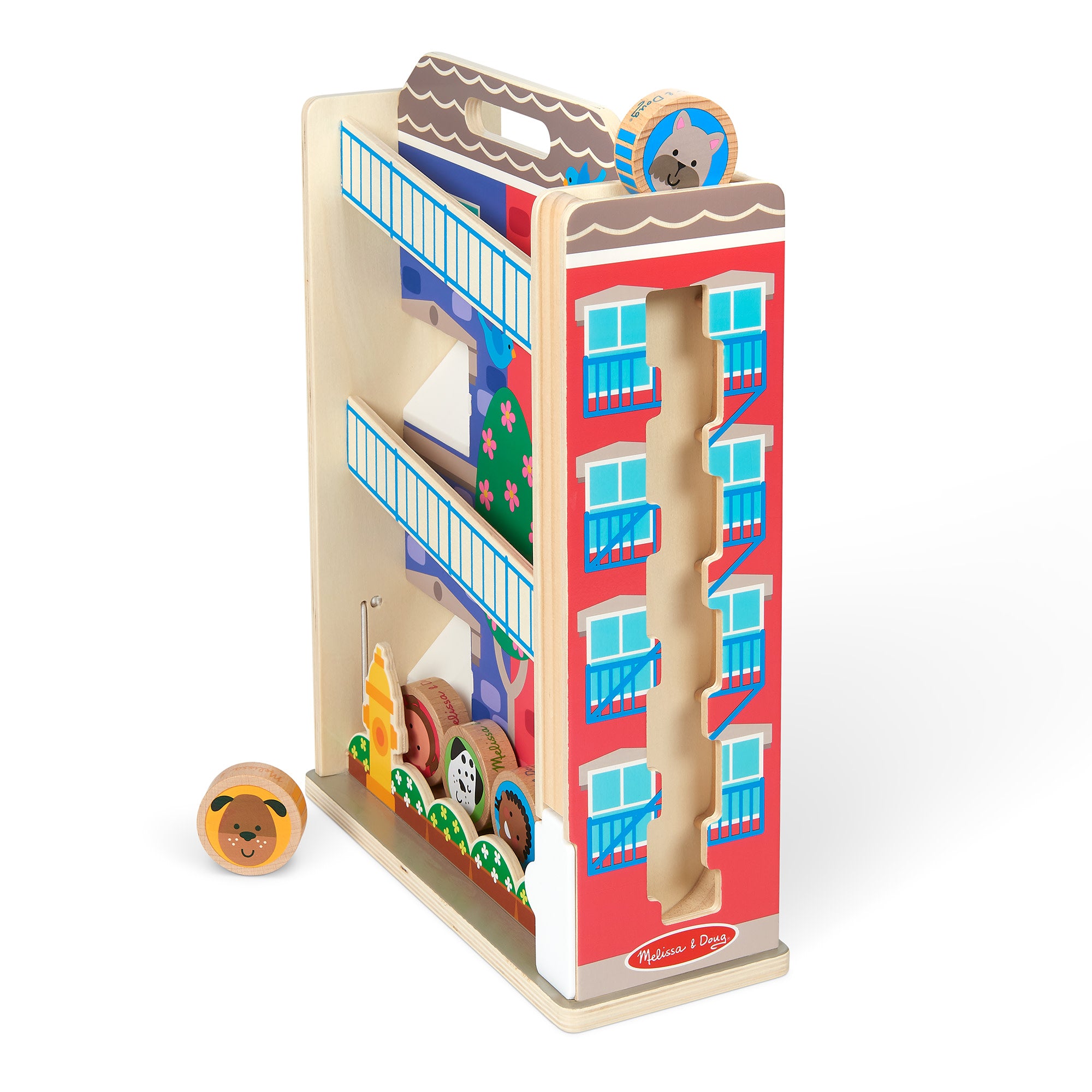 GO Tots Town House Tumble - Kids Playhouse with Slide & Climbing Wall - Perfect for Indoor & Outdoor Playtime, Backyard Fun, and Toddler Activity Centers