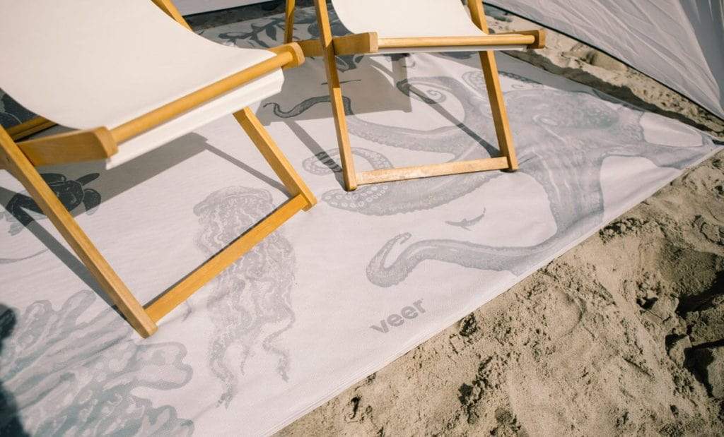 Veer Non-Slip Sand Mat for Beach, Pool, and Outdoor Activities – Waterproof & Durable Sand-Free Mat for Picnics, Camping, and Backyard Use