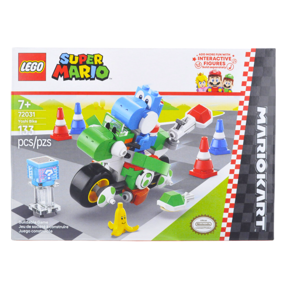 LEGO Super Mario 72031 Yoshi's Bike Expansion Set – Buildable Toy for Kids & Collectors – Perfect for Mario Kart Racing Play & Display