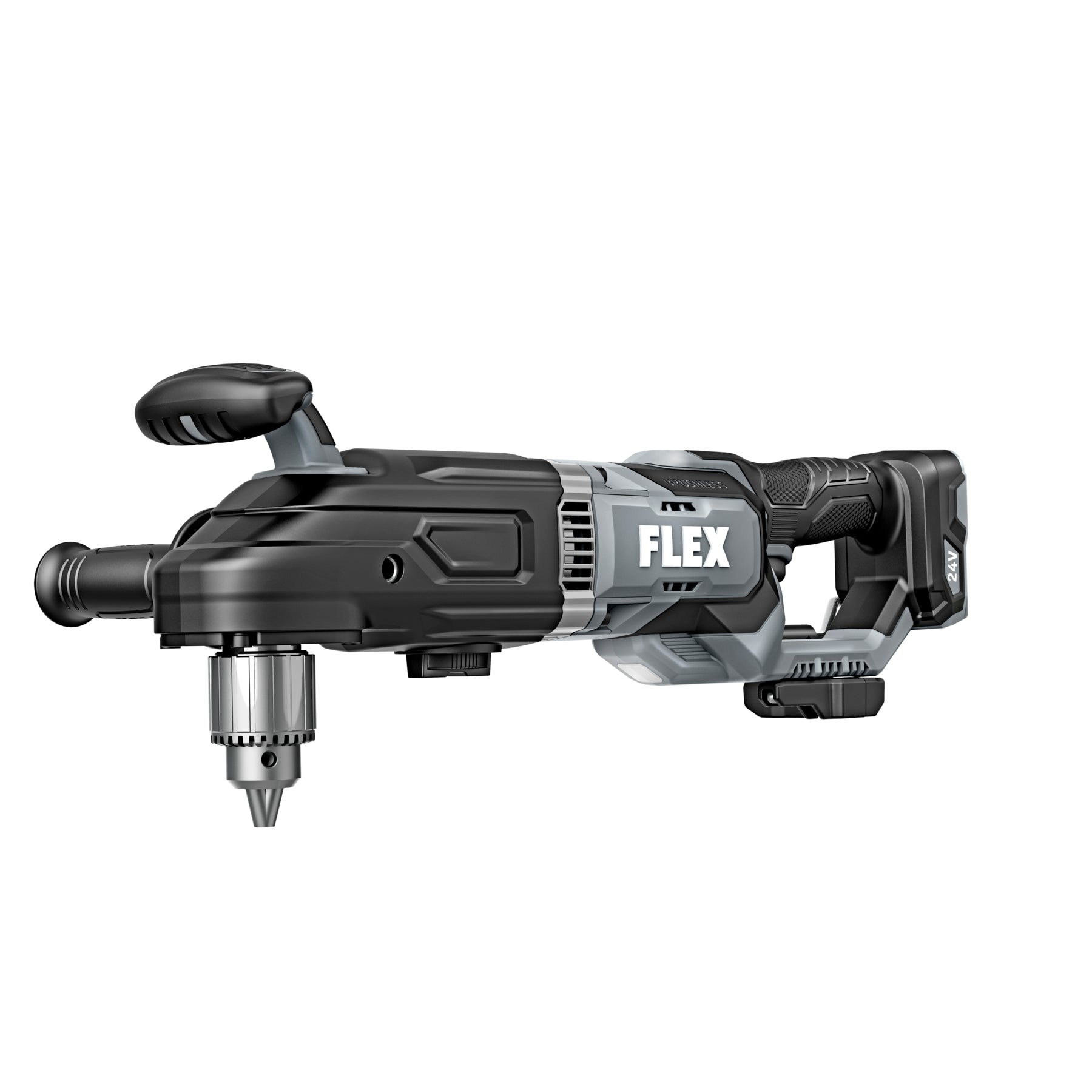 FLEX FX1681 Z 24V Cordless Right Angle Drill - 1/2 Inch Chuck, 2-Speed Gear, Tool Only (Ideal for Tight Spaces, HVAC, Plumbing & Electrical Work)