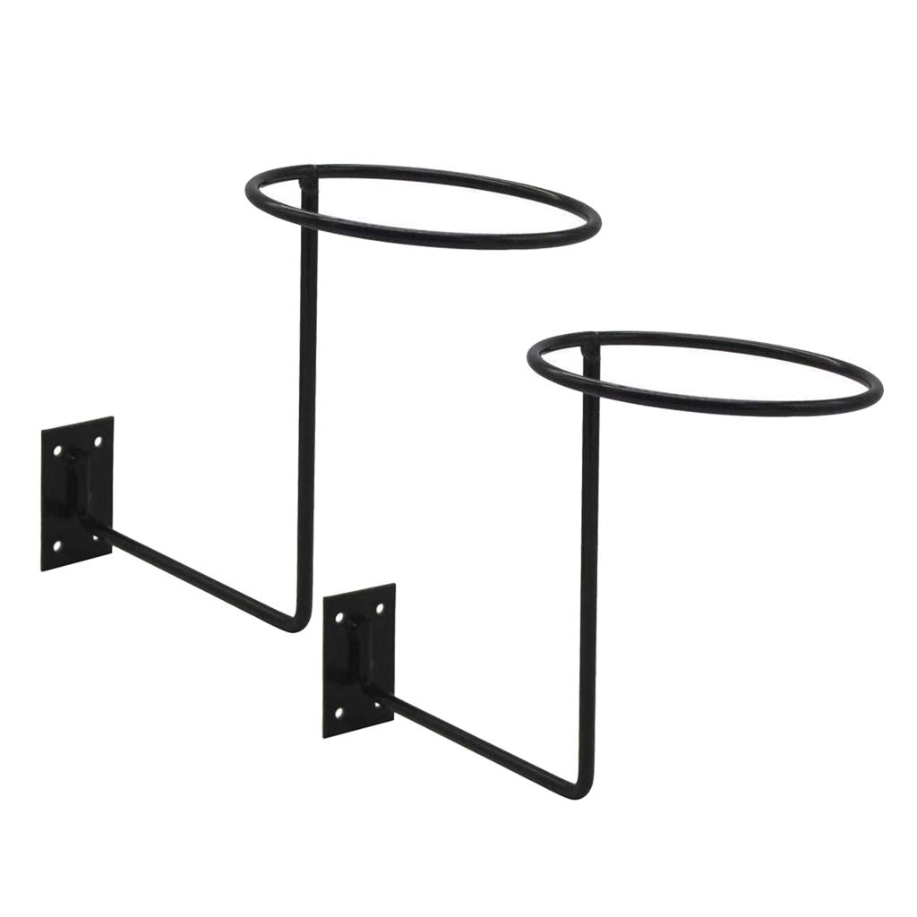 2 Pack Helmet Holder & Jacket Hanger Wall Mount - Space Saving Motorcycle Gear Organizer for Helmets, Jackets & Accessories - Perfect for Garage, Entryway & Closet Storage (Black)