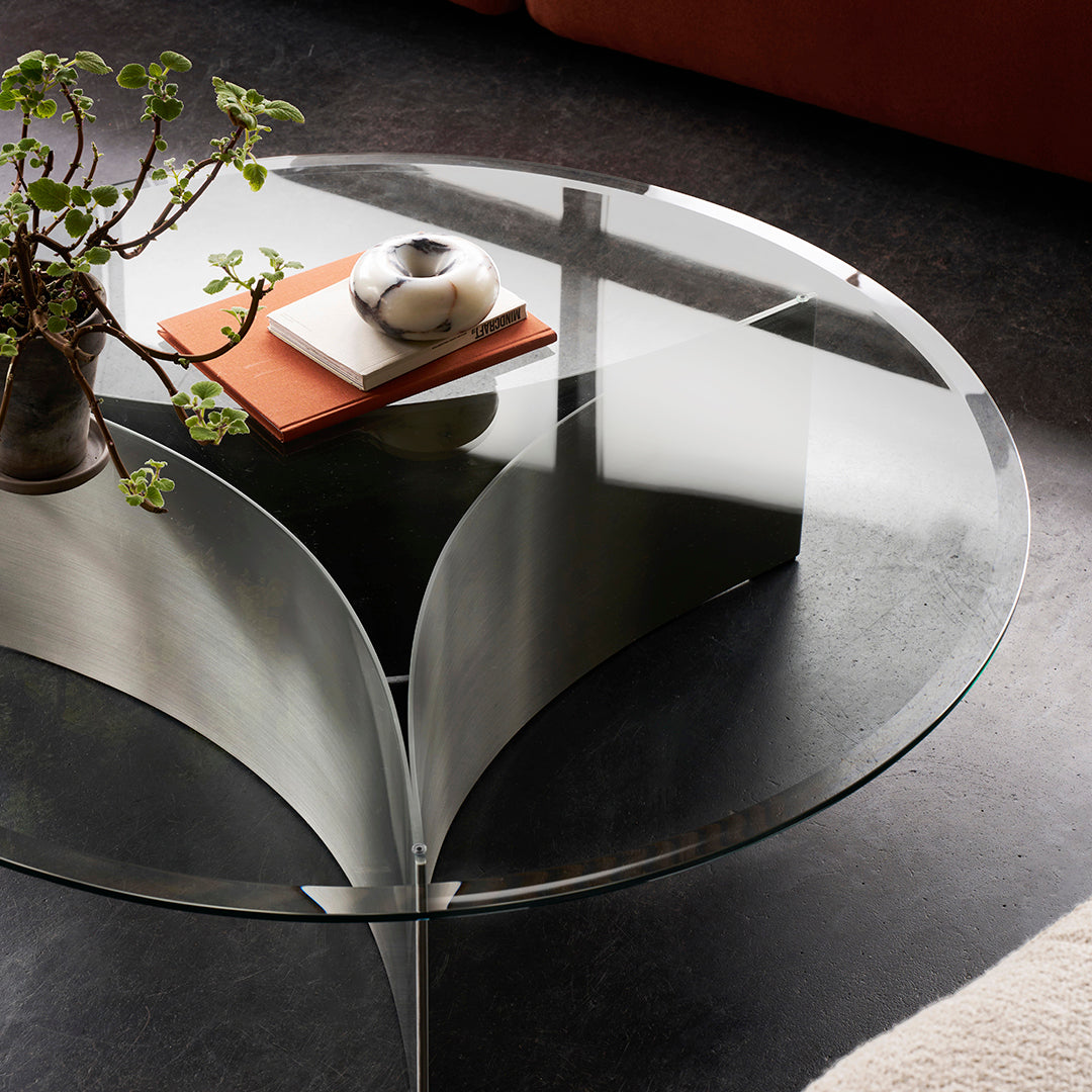 Modern Arc Coffee Table - Mid-Century Design, Solid Wood, Living Room Centerpiece for Home Decor | Perfect for Lounge, Family Room & Office Spaces