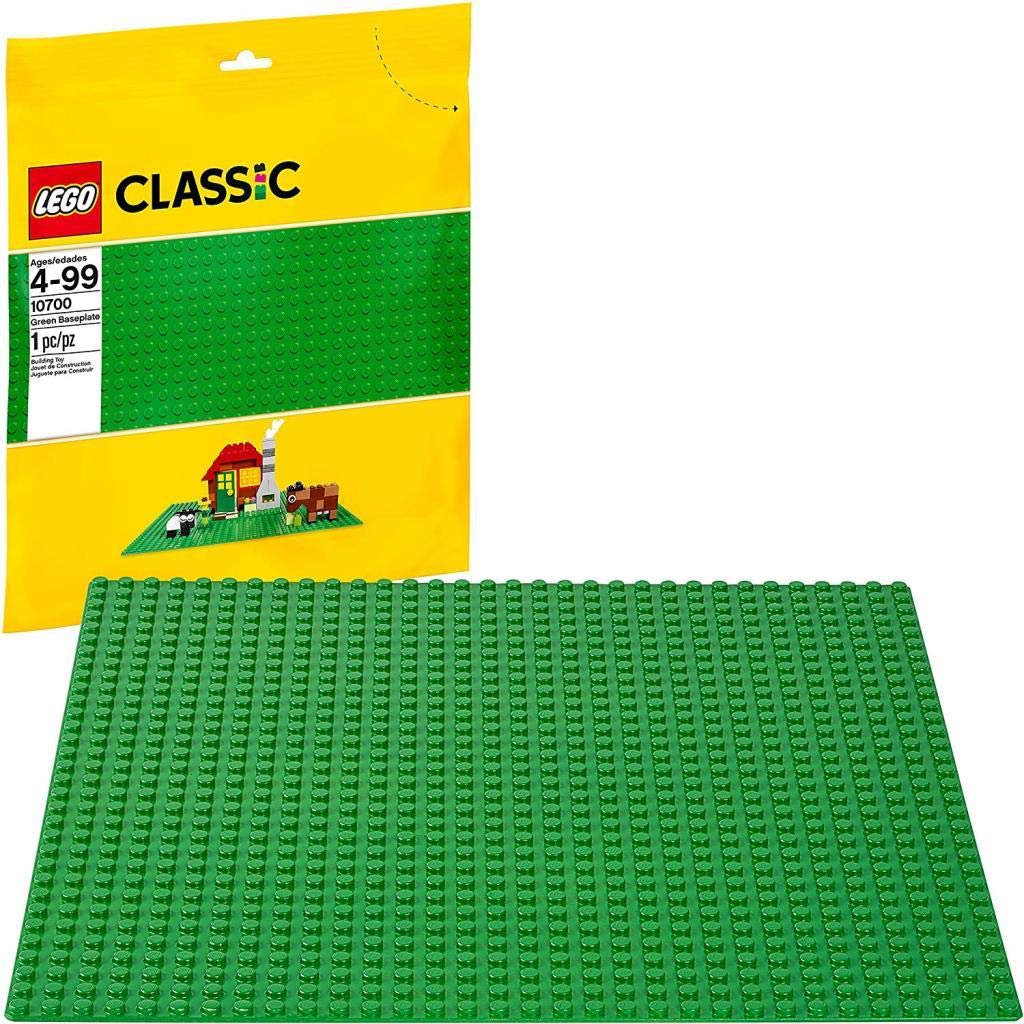 LEGO 10700 Classic Green Baseplate 32x32, Building Blocks for Creative Play, Educational Construction Toy for Kids, Perfect for Building & Displaying Scenes, Landscapes, Collections - Ideal for Home, School & Playroom Activities