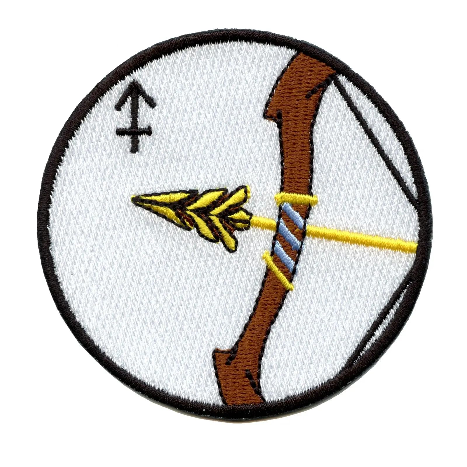 Sagittarius Zodiac Sign Patch - Embroidered Iron On Applique for DIY Clothing, Jackets & Bags - Perfect for Costumes, Gifts & Craft Projects