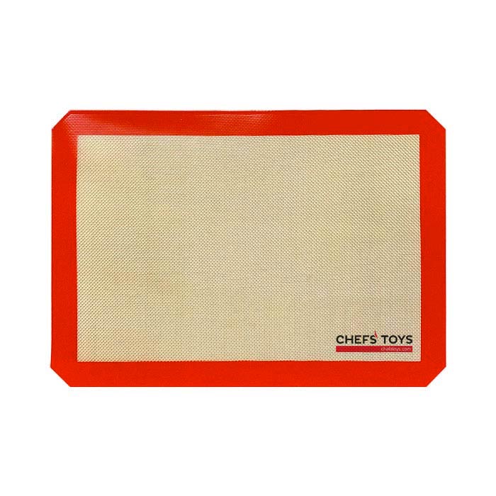 Non-Stick Silicone Baking Mat for Chefs - Half Size (11 7/8 x 16 1/2 Inches) - Perfect for Cookies, Pastries & Dough Rolling - Reusable & Easy Clean Baking Sheet for Home & Professional Kitchens