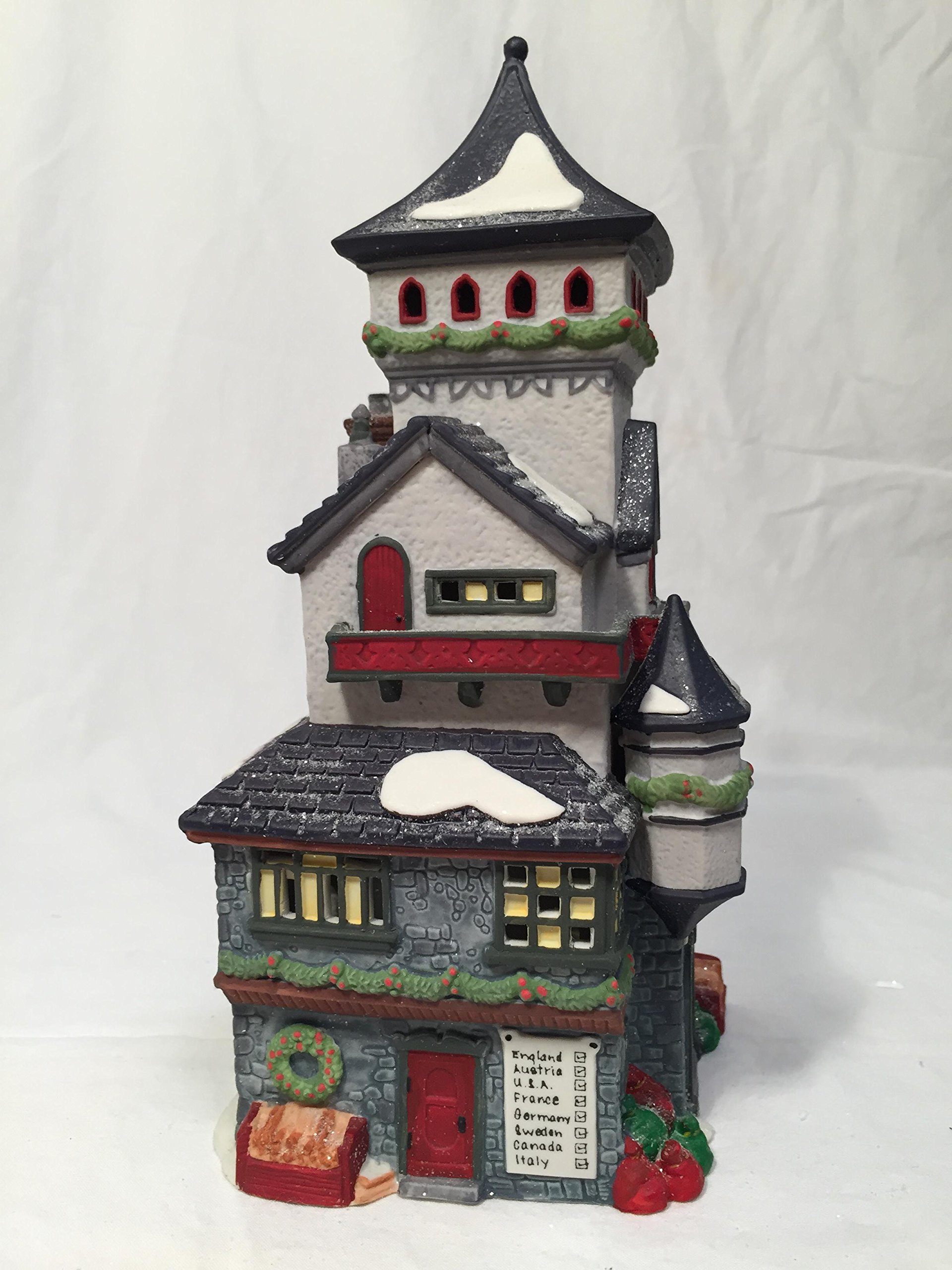 Department 56 North Pole Series Christmas Village Post Office - Collectible Holiday Decor for Winter Village Displays & Christmas Tree Scenes