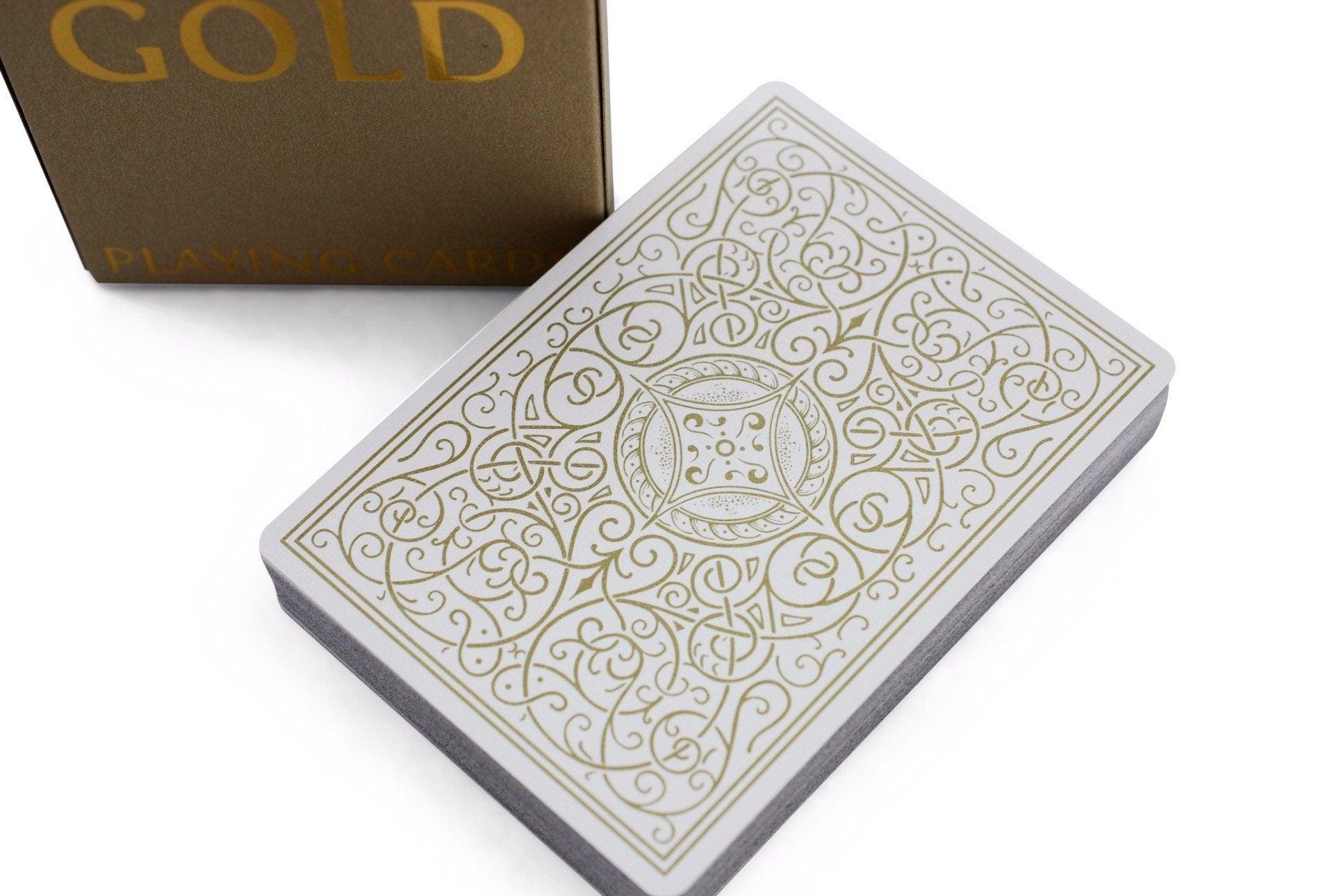 Premium Classic Gold Playing Cards - Elegant & Durable for Poker, Blackjack, Magic Tricks & Casino Nights