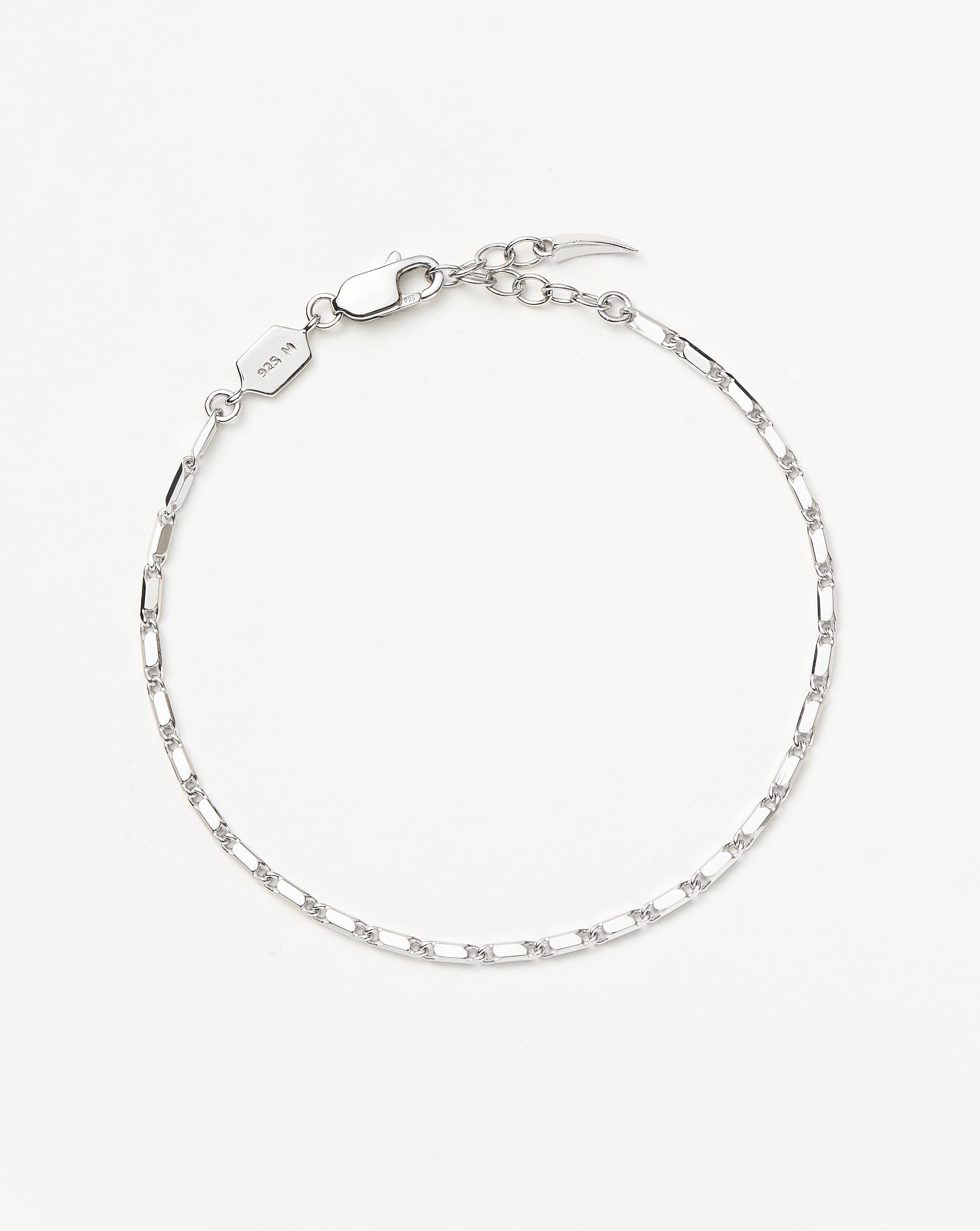 Lucy Williams Horizon Link Chain Bracelet - Sterling Silver Jewelry for Women | Elegant Everyday Wear & Special Occasions