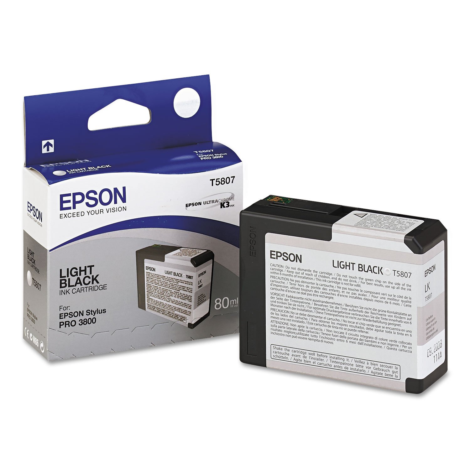 Epson Stylus Pro 3800 Inkjet Print Cartridge EPST580700 - High-Quality Replacement Ink for Professional Photo Printing & Graphic Design