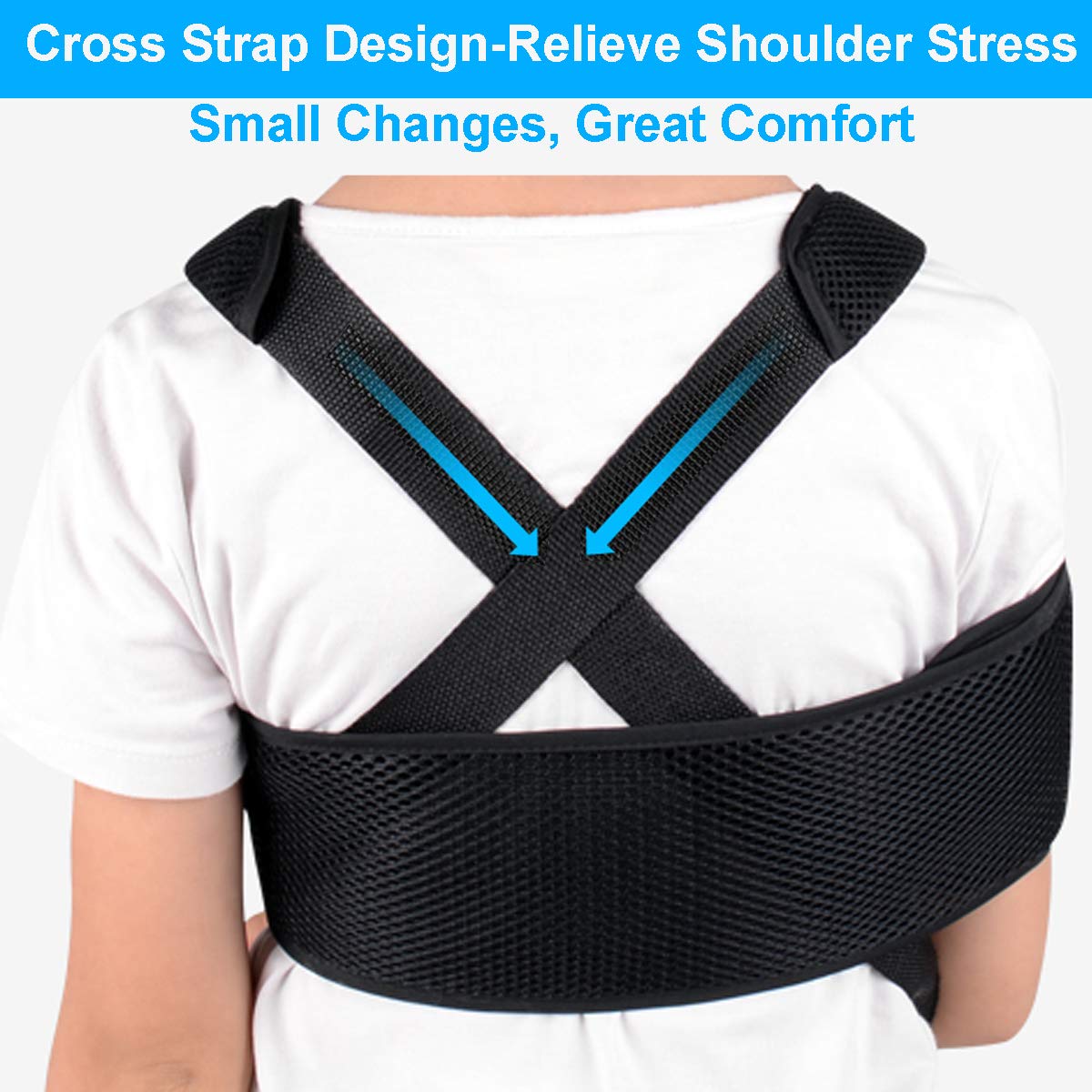 **Kids Arm Sling - Breathable & Adjustable Pediatric Shoulder Support for Broken, Fractured Arm & Elbow Injury - Soft & Comfortable Medical Immobilizer Band for Children - Ideal for Sports, Play & Recovery**