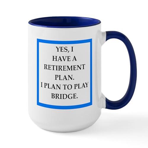 White/Navy Inside - Bridge Mugs