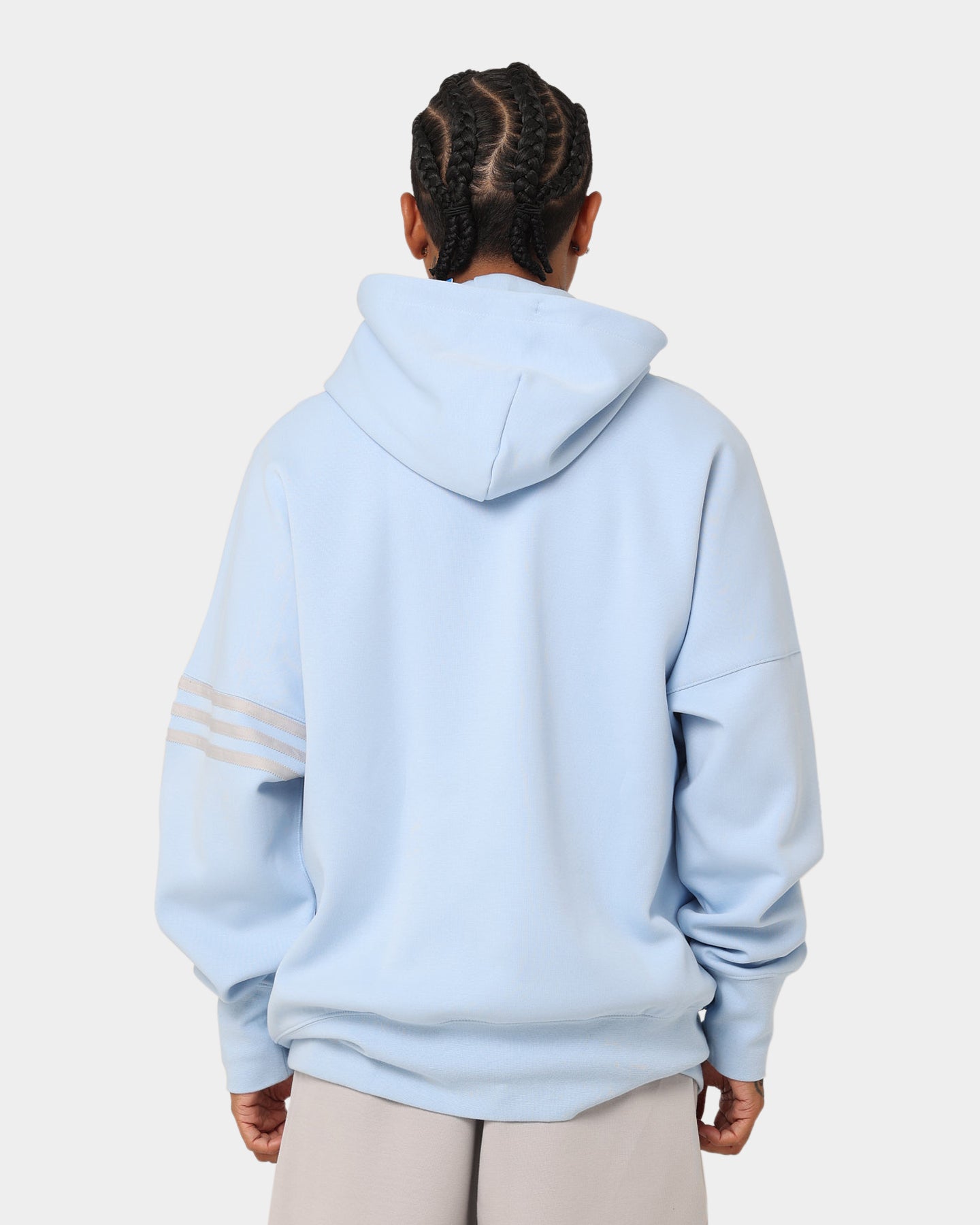 Adidas New C Hoodie Clear Sky - Men's Lightweight Pullover Sweatshirt for Casual Wear & Street Style | Perfect for Running, Gym, and Everyday Comfort