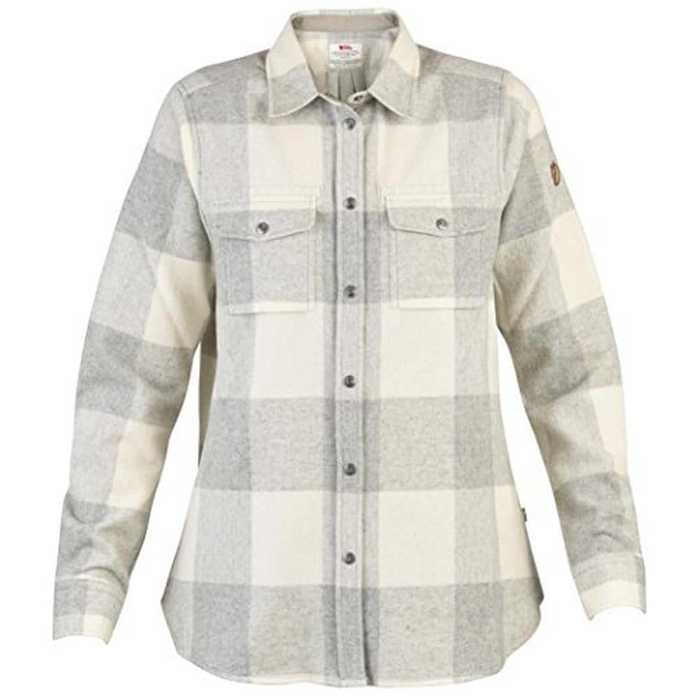 Fjallraven Women's Canada Shirt - Fog/Chalk White - XS - Lightweight Outdoor Button-Up Shirt for Hiking, Camping & Travel