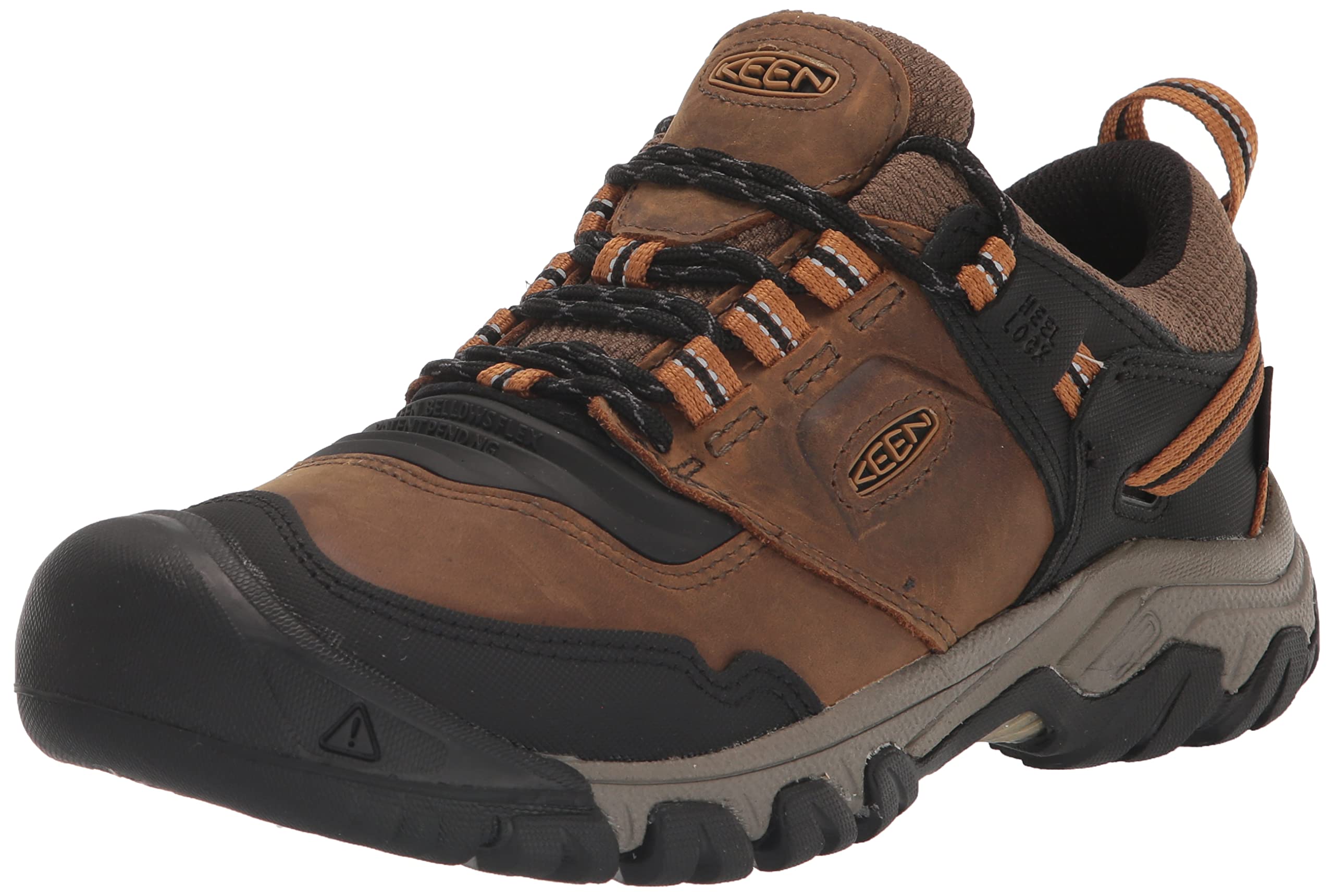 KEEN Men's Ridge Flex Low Height Waterproof Hiking Boots - Lightweight & Durable Outdoor Shoes for Trail Walking, Camping & Backpacking Adventures