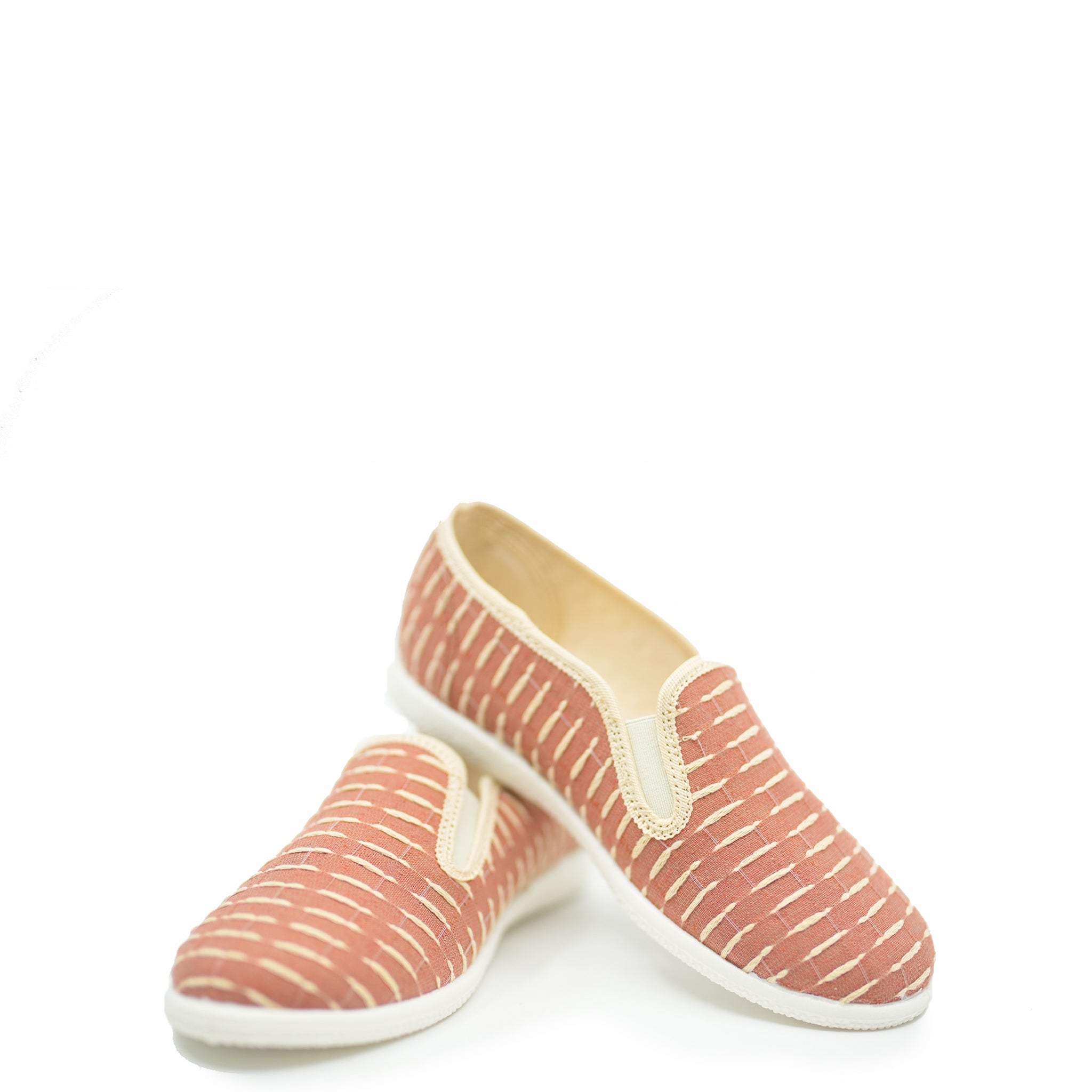 Pepe Rust Tapestry Slip On Shoes - Comfortable Bohemian Style Casual Loafers for Men & Women - Perfect for Home, Office, and Outdoor Wear