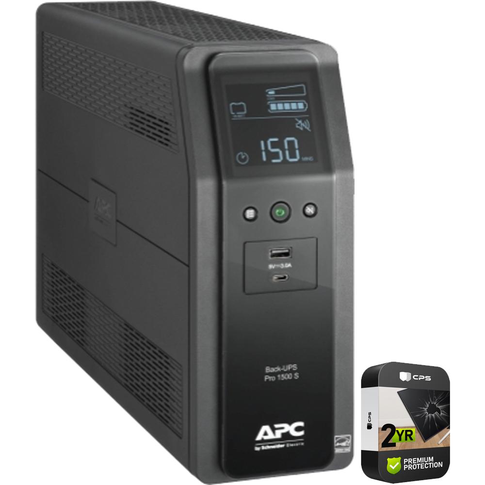 APC Back UPS Pro 1500VA Uninterruptible Power Supply (UPS) Battery Backup with 2 Year Warranty - Reliable Power Protection for Home Office, Gaming PC & Network Equipment