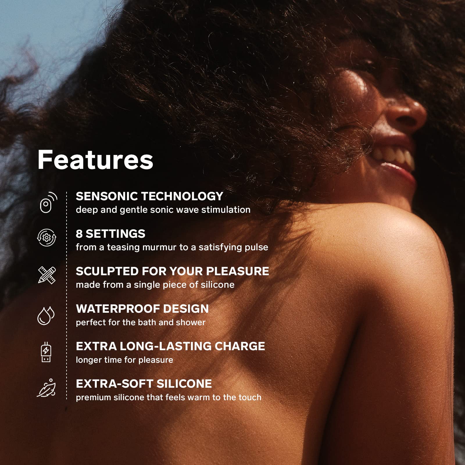 LELO SONA 2 Cruise Sonic Clitoral Stimulator - Rechargeable Waterproof Clit Sucker & Pulsating Vibrator for Women - Adult Sex Toy for Solo Play & Couples - Black Luxury Pleasure Device for Enhanced Orgasms & Intimate Moments