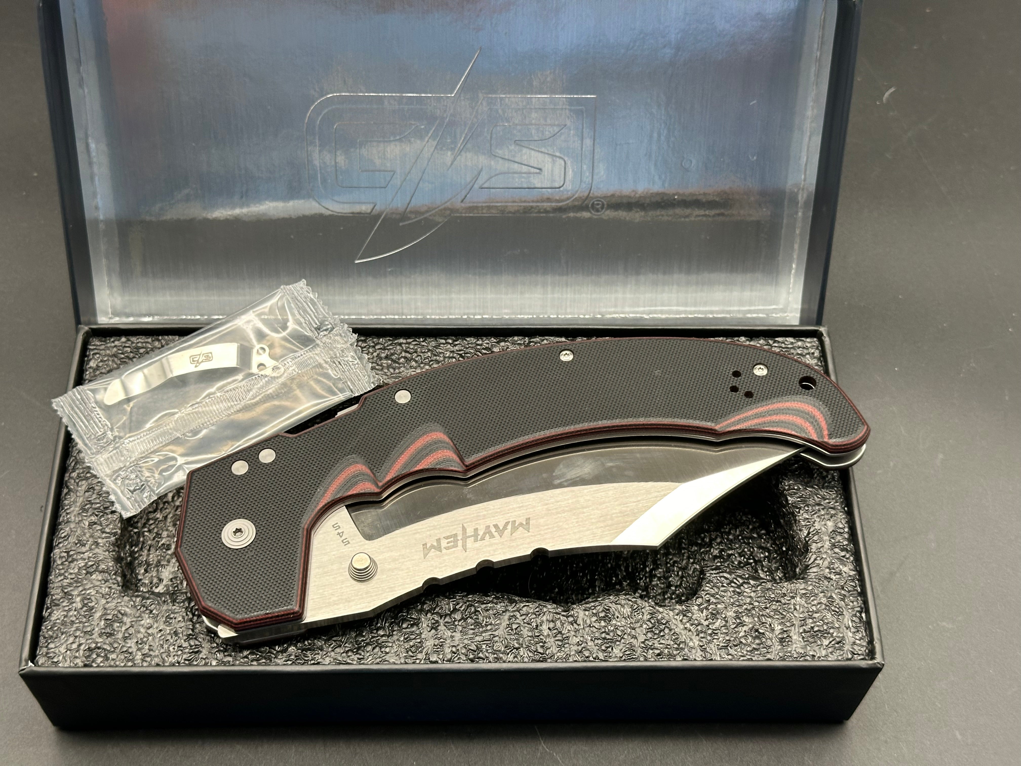 Cold Steel Exclusive Mayhem Limited Edition Knife - High-Performance Tactical Blade for Outdoor Survival, Hunting, and Camping Adventures