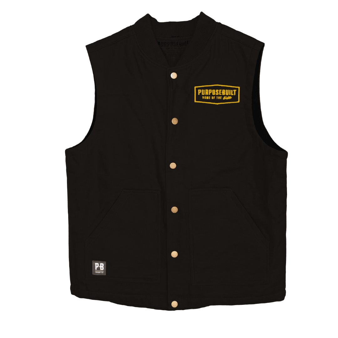 Burton Men's Black Insulated Vest - Lightweight & Warm Winter Jacket for Outdoor Activities, Hiking & Casual Wear