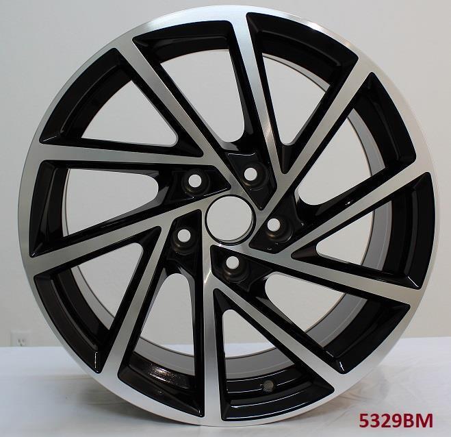 17'' Alloy Wheels for VW Passat S SE SEL 2006-2023 | 5x112 Bolt Pattern | 17x7.5 Silver Rims | Perfect for City Driving & Road Trips