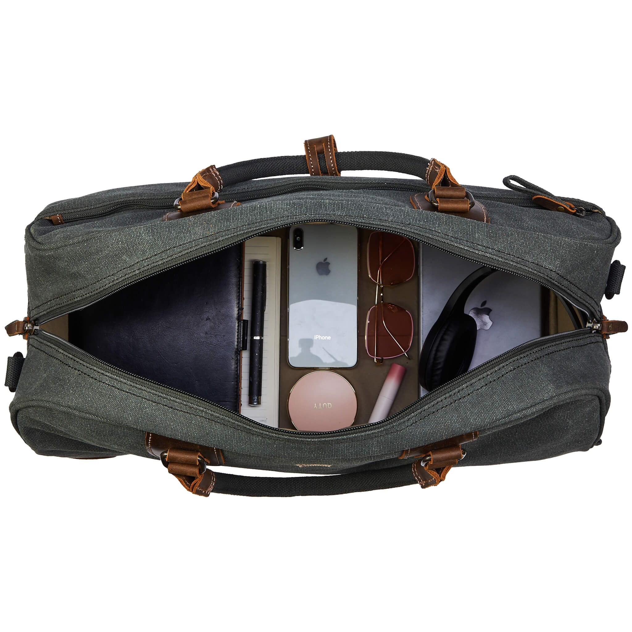 TRP0263 Troop London Classic Canvas Holdall Large - Durable Travel Duffel Bag for Gym, Weekend Trips & Outdoor Adventures | Water-Resistant Carryall with Spacious Storage