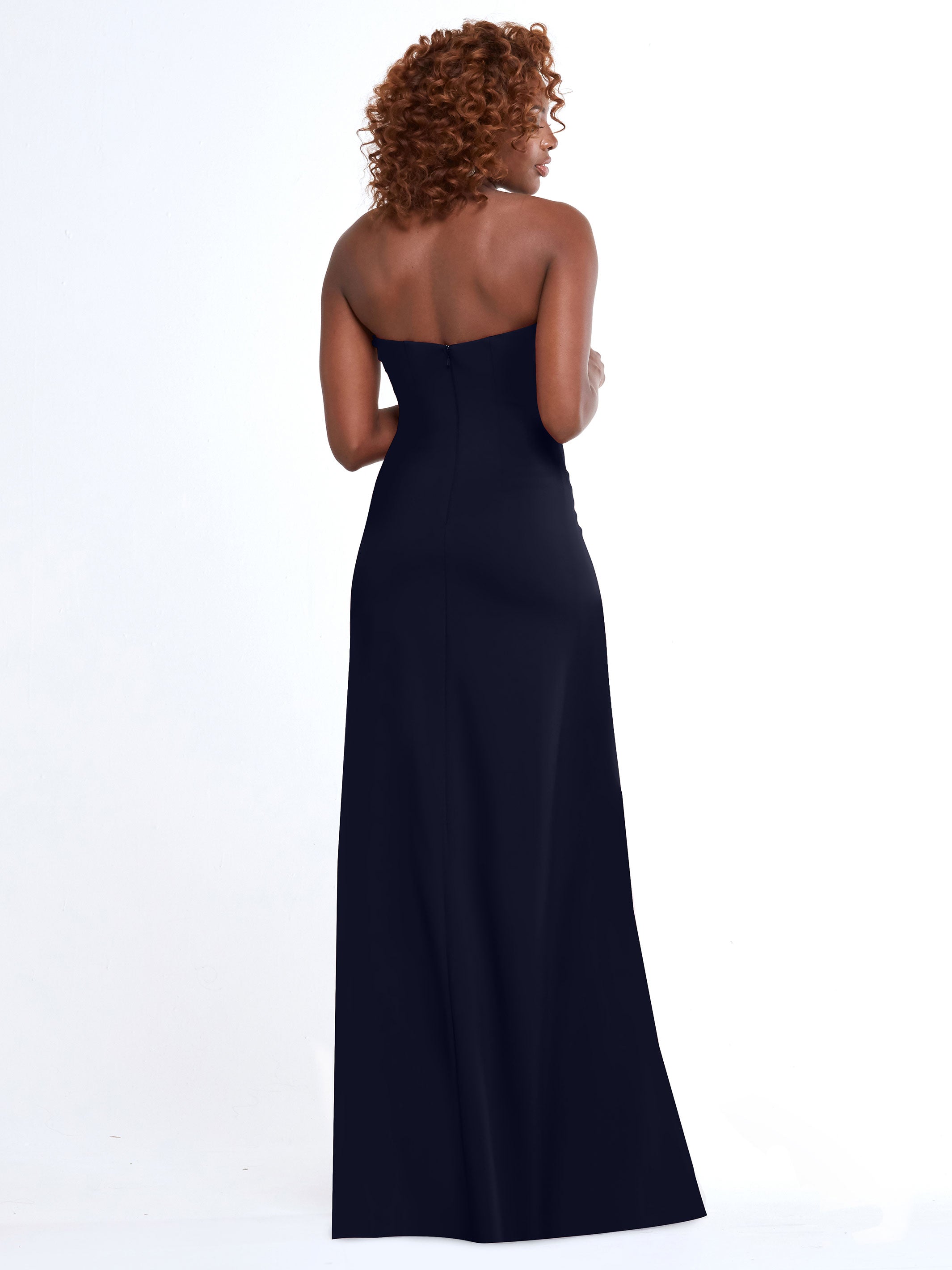 Elegant 83044 A-Line Double Knit Strapless Sweetheart Neckline Bridesmaid Dress - Perfect for Weddings, Formal Events & Special Occasions