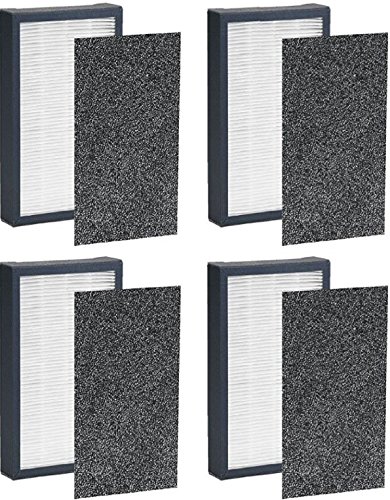 Nispira True HEPA Filter Replacement for GermGuardian FLT4100 & AC4100 Air Purifier - 4 Pack | Eliminates Dust, Pollen, Pet Dander | Perfect for Bedrooms, Living Rooms, and Offices