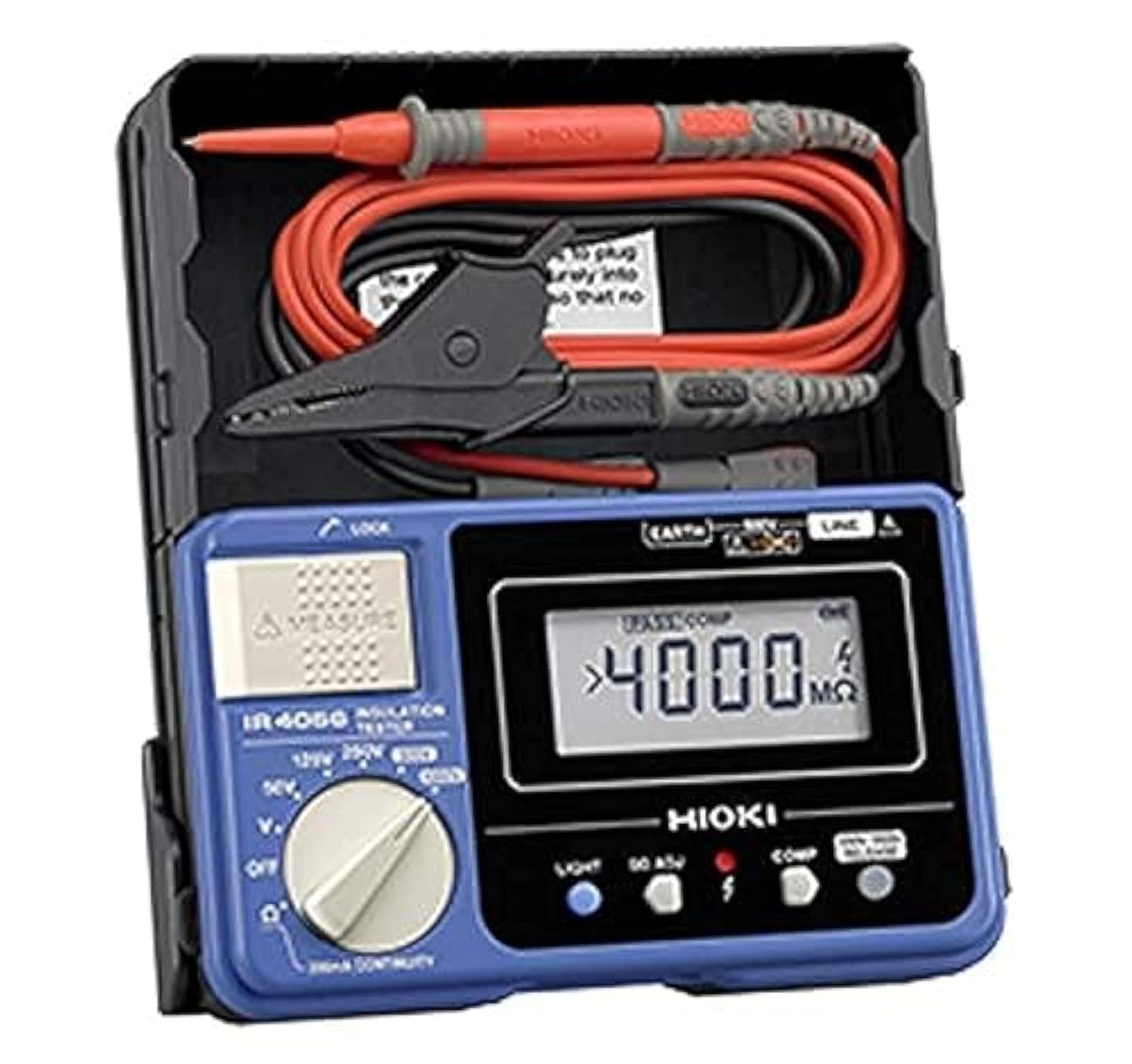 Hioki IR4056-20 Digital Multimeter Insulation Resistance Tester - 1000V AC/DC Voltage Meter for Electrical Safety Testing | Perfect for Electricians, HVAC Technicians & Industrial Maintenance