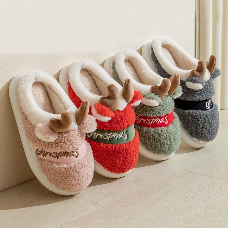Santa's Snuggle Warm Fuzzy Slippers for Women & Men - Cozy Christmas House Shoes with Non-Slip Sole - Perfect for Winter Holidays, Gift Giving & Relaxing at Home