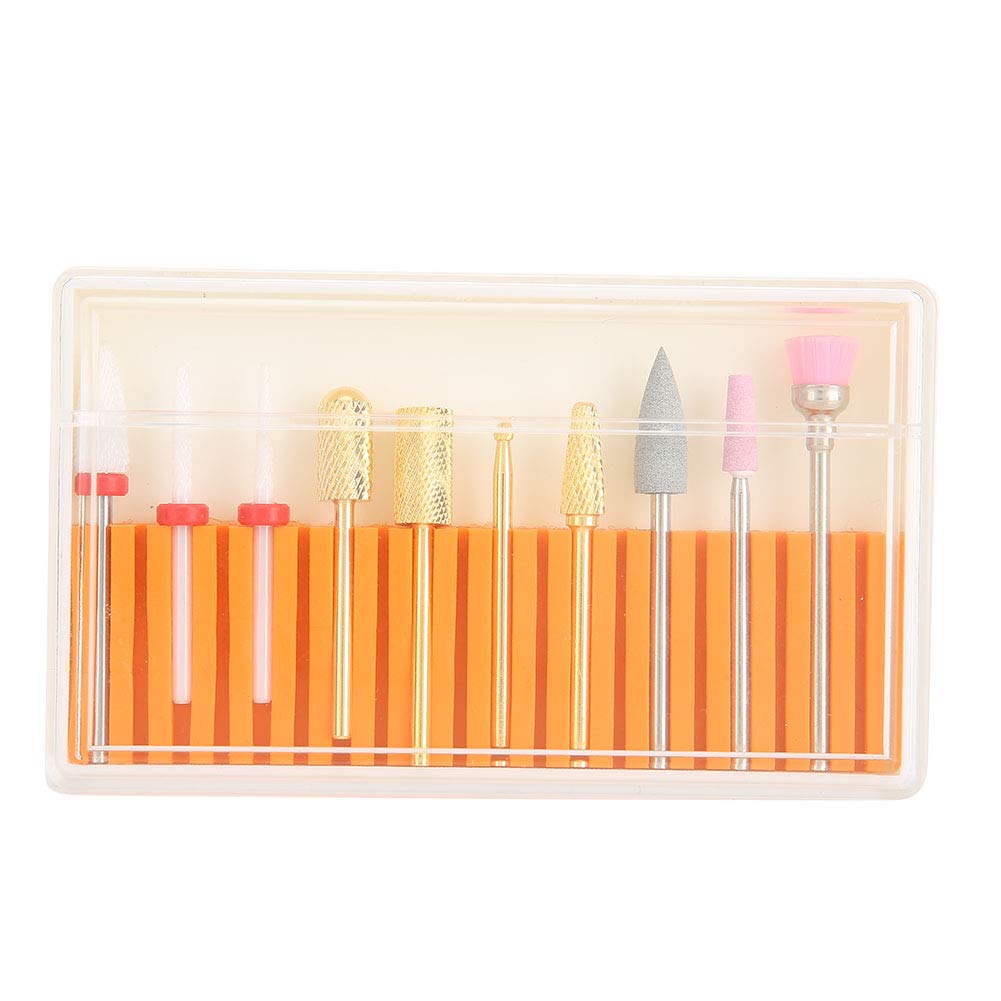 Professional Pedicure & Manicure Drill Bit Set - Durable Anti-Corrosion Nail Polish Grinding Bits for Electric Nail Drill Machines | Perfect for Salon, Home Nail Care & DIY Manicures