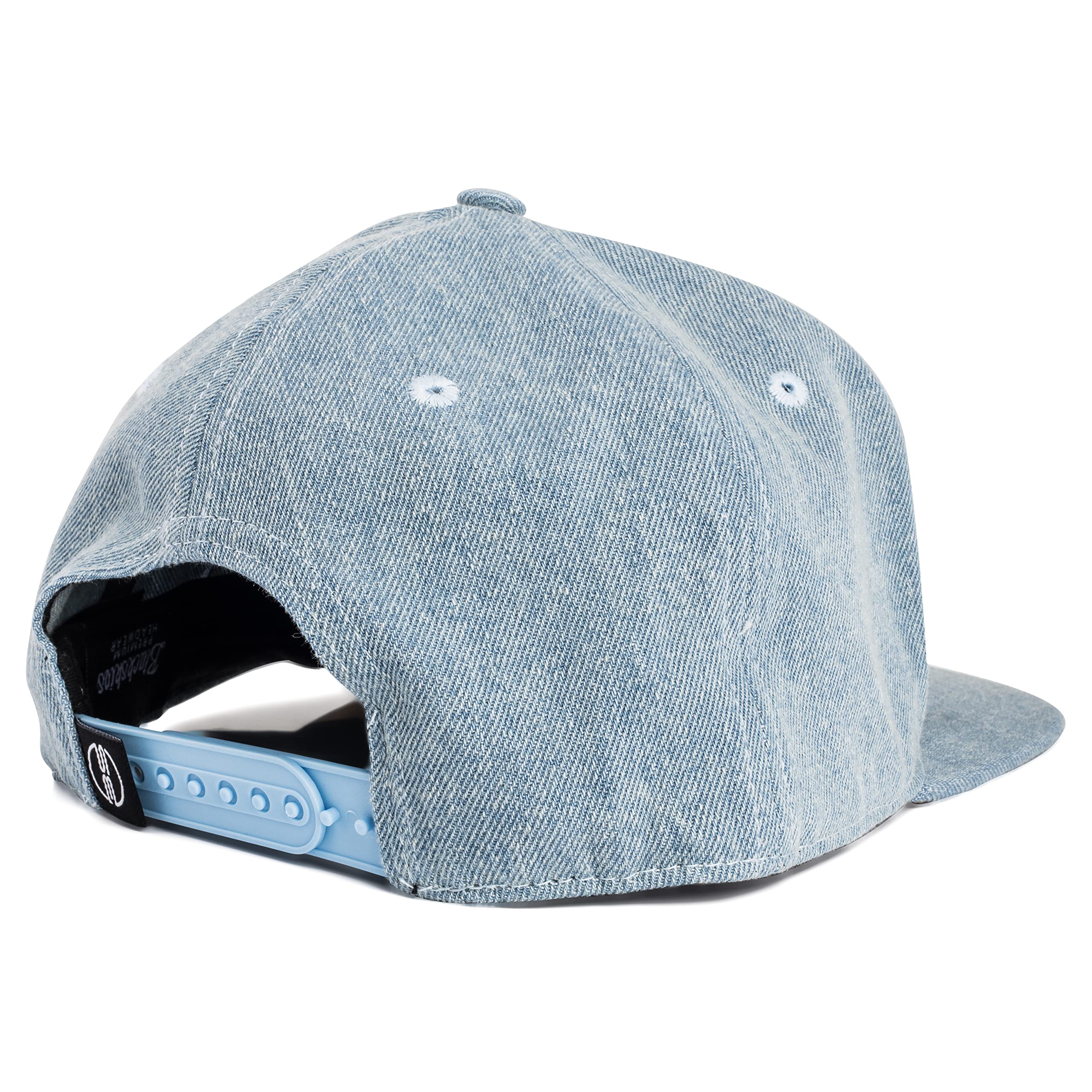 Blackskies Eos Snapback Cap - Premium Unisex Denim Baseball Hat with Jeans Visor | Stylish Casual Wear for Men & Women | Perfect for Outdoor Activities, Sports & Street Fashion