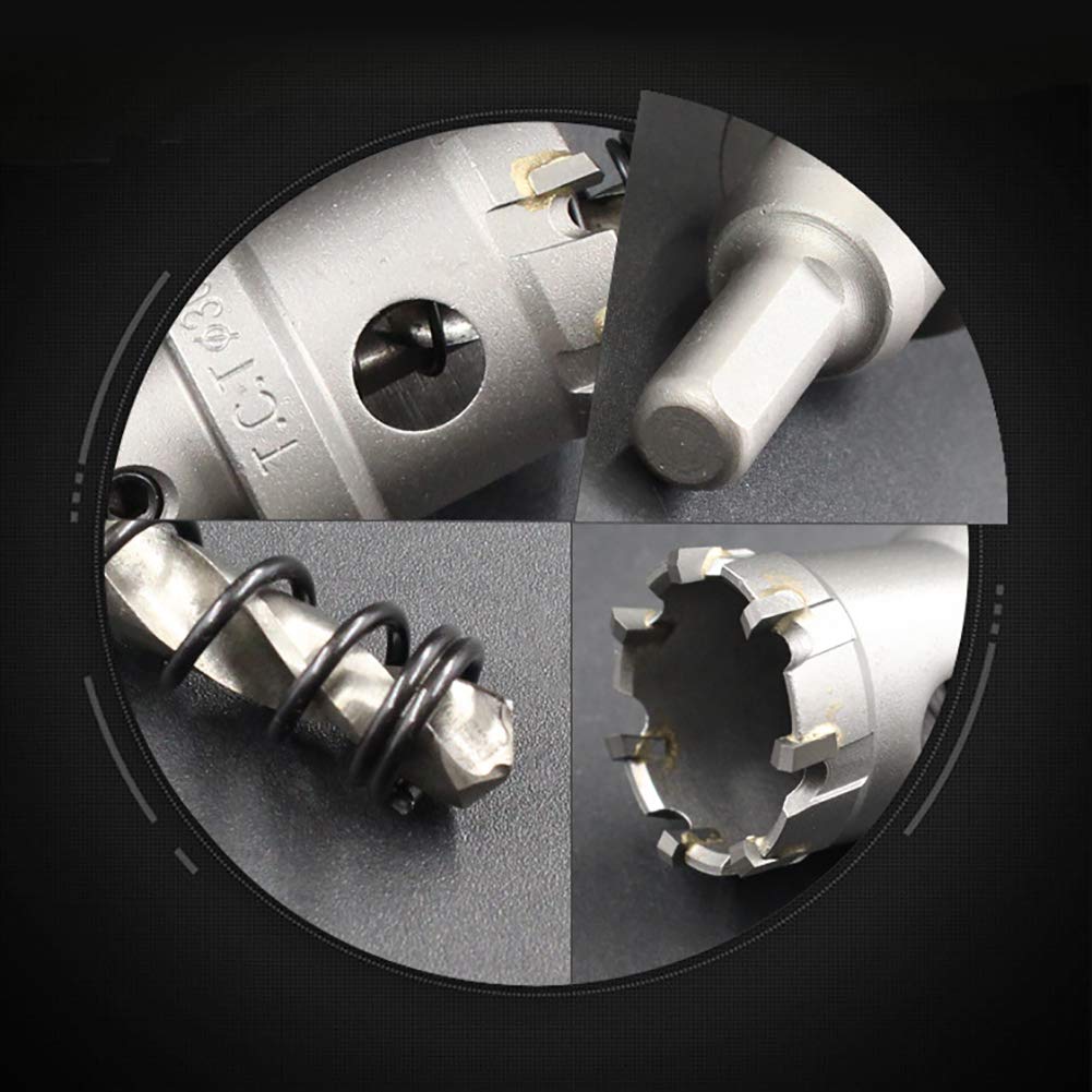 Premium Tungsten Carbide Hole Saw Cutter - Industrial Grade for Cutting Stainless Steel, Aluminum, Metal & Wood - 30mm Diameter - Perfect for Plumbing, HVAC, Construction & DIY Projects