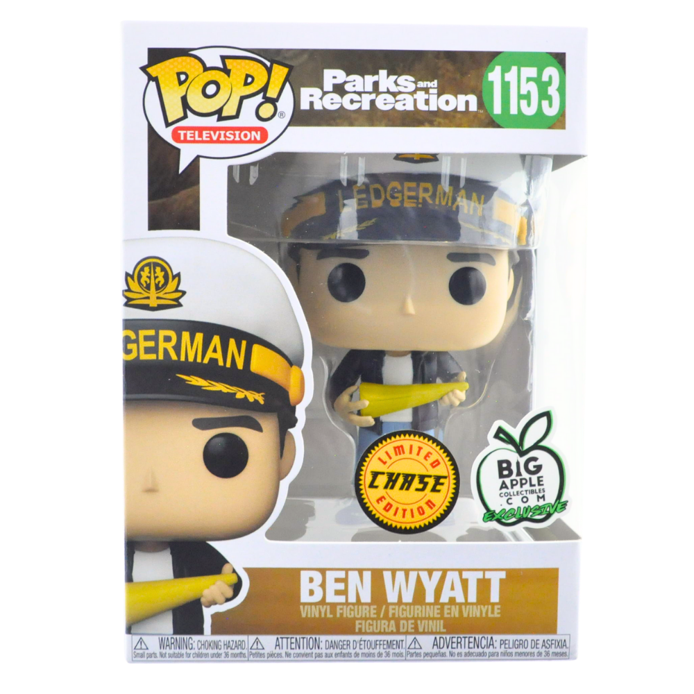 Funko Pop! Ben Wyatt with Hat - Parks & Recreation Collectible Figure #1153 (Big Apple Collectibles Exclusive Chase) - Perfect for TV Show Fans & Pop Culture Collectors