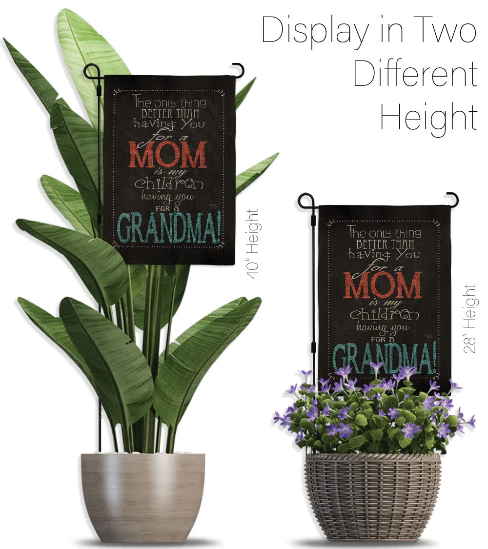 Mom & Grandma Garden Flag Set - Double-Sided Flower Design for Mother's Day & Family Decor