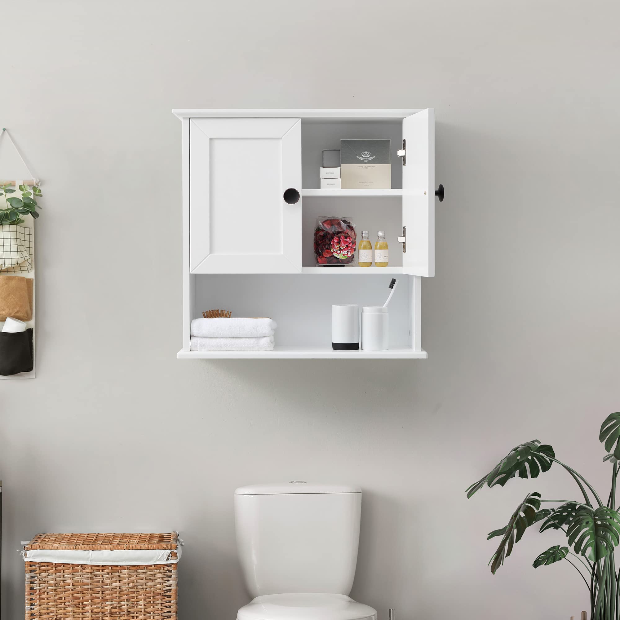 Wooden Bathroom Wall Cabinet - 23