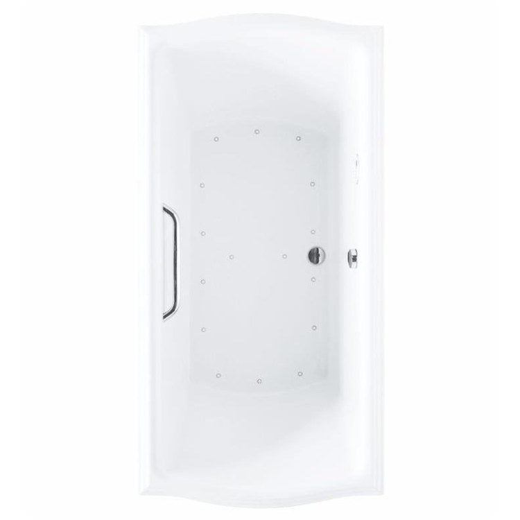 60 x 32 Inch Air Tub Clayton - Slip-Resistant Rectangular Bathtub with Right Blower & Cotton Surface - Perfect for Home Spa, Relaxation & Bathroom Upgrade
