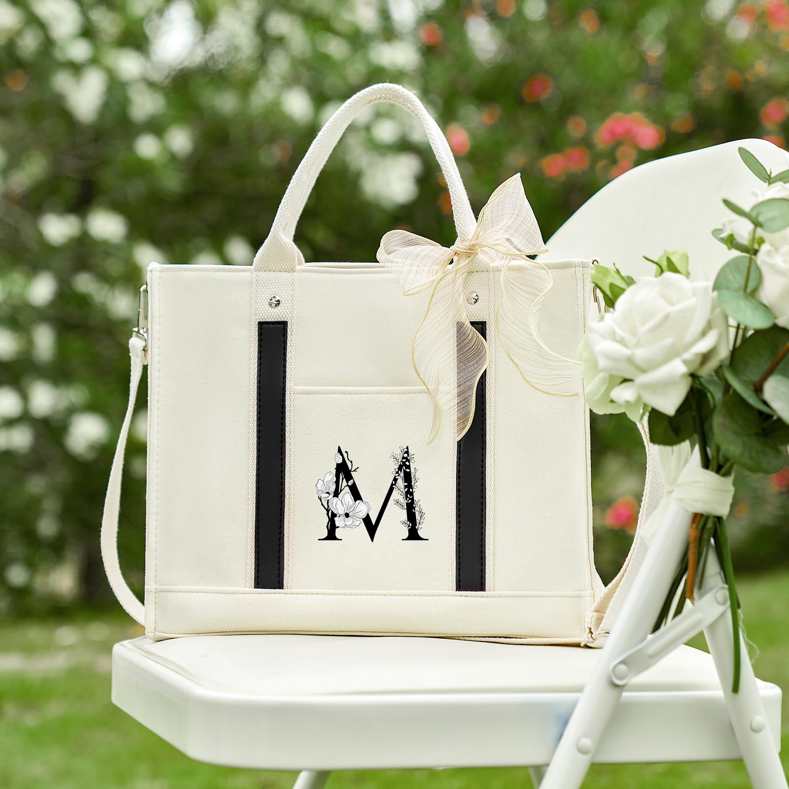 Stylish AW BRIDAL Canvas Tote Bag - Perfect for Weddings, Vacations & Beach Trips | Great Retirement & Birthday Gift for Women | Ideal for Shopping, Travel & Daily Use