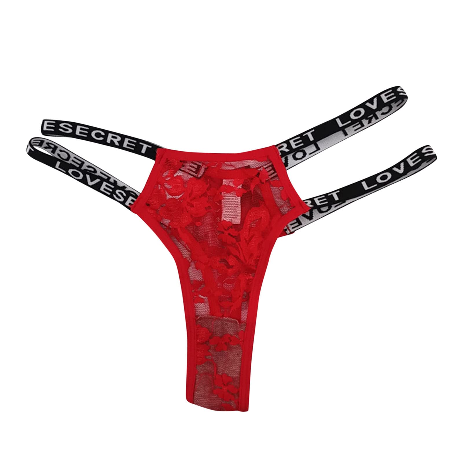 No Boundaries Women's Cotton Lace Thong Underwear - Sexy Low Rise T-Back Panties for Everyday Comfort & Intimate Occasions