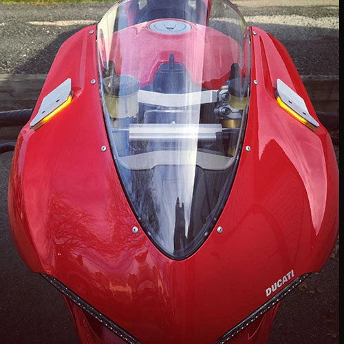 Ducati 1299 Panigale Mirror Block Off Turn Signals Kit for 2015-2019 Models - Motorcycle Accessories for Racing & Street Performance